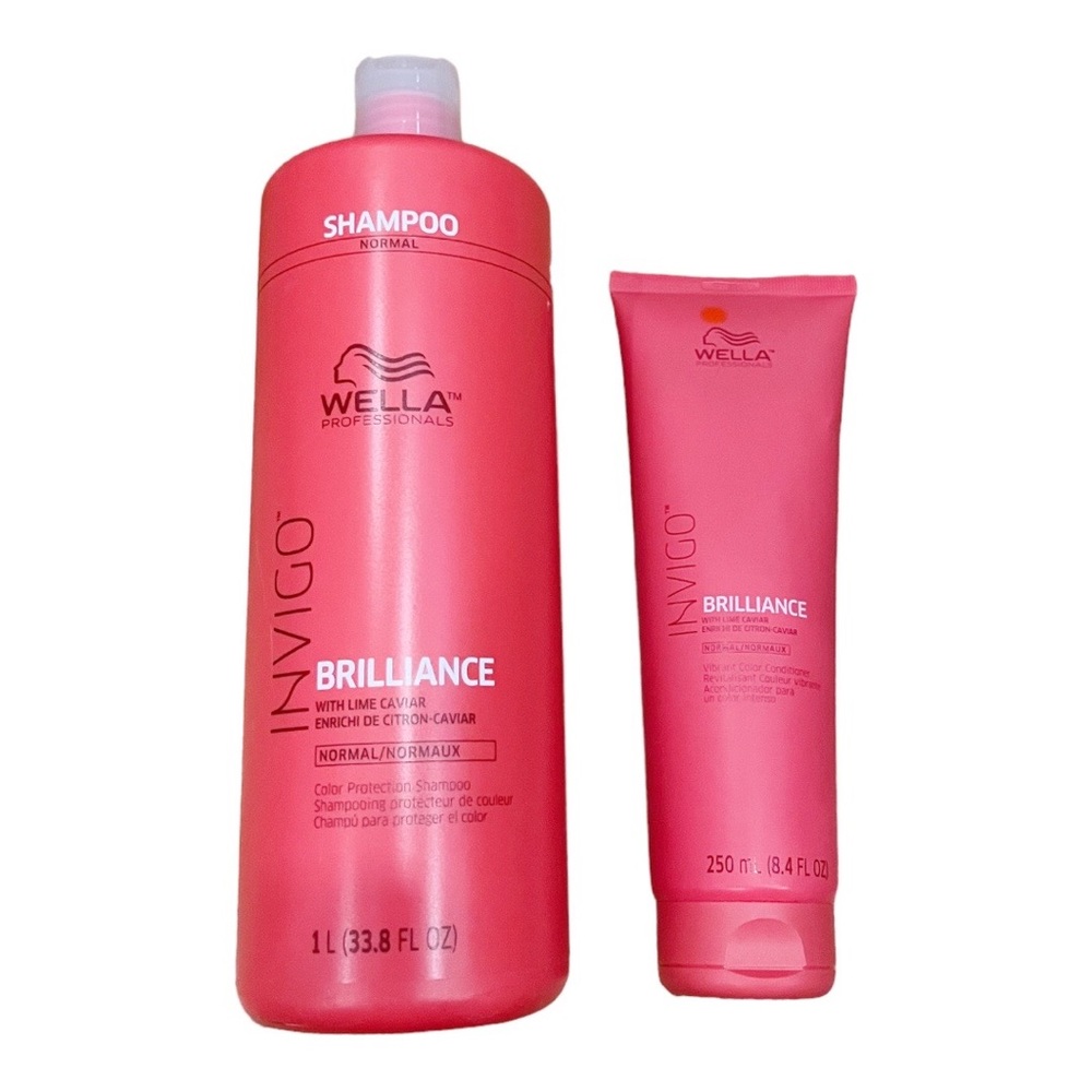 WELLA INVIGO BRILLIANCE COLOR PROTECTION SHAMPOO & CONDITIONER - FOR NORMAL HAIR - Picture 2 of 2